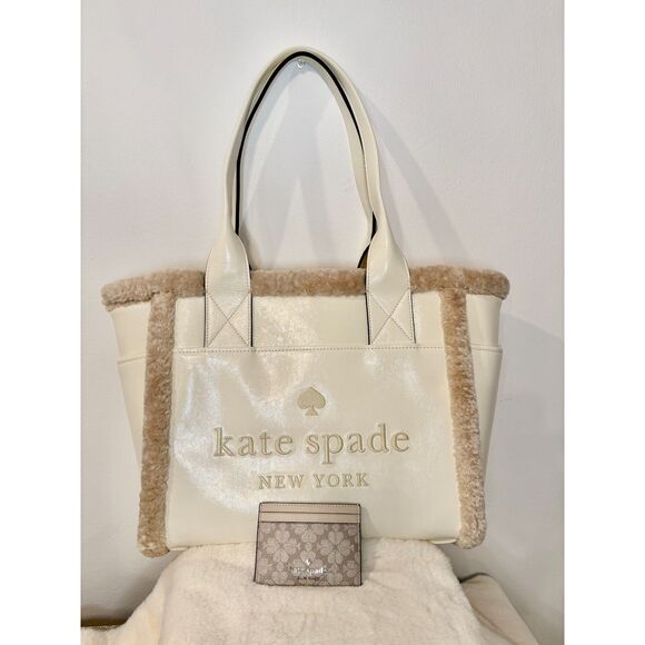 Kate Spade New York Large Tote in with Matching Spade Card Holder - NWT Bundle - Picture 9 of 14